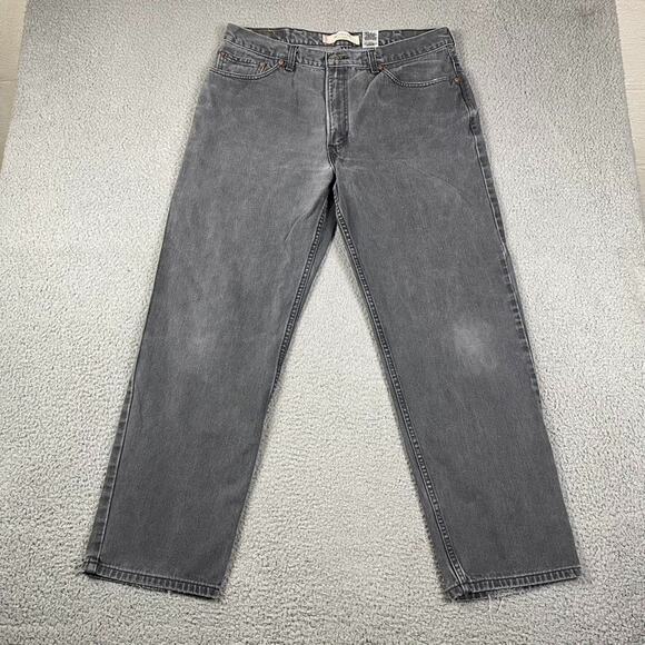VTG Levi's 550 Relaxed Fit Jeans Men's 38x32 Measured (36x30) Gray - Picture 1 of 14